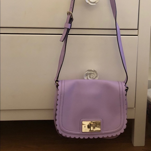 kate spade Scallop Edge Purple Purse - Picture 2 of 5